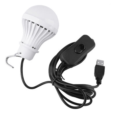 Powerful Commercial LED White Light Bulbs Energy Saving With ON/OFF Cable